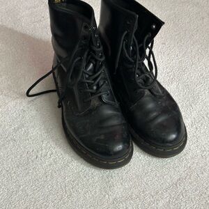 Dr. Martens Black Leather Boots